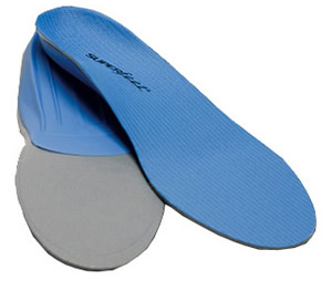 Blue active Superfeet orthotics